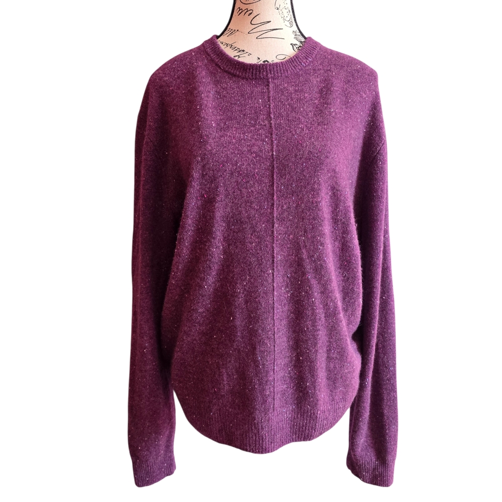 ATM Anthony Thomas Melillo Rich Purple Cashmere Sweater Large